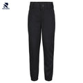Rovarix men's black jogger pants tapered-leg cotton twill stretch ribbed ankle cuffs loungewear 