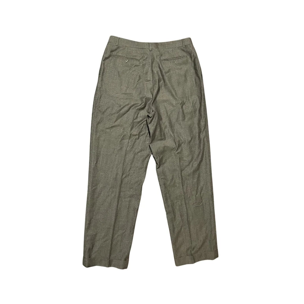 Green pants on a white background