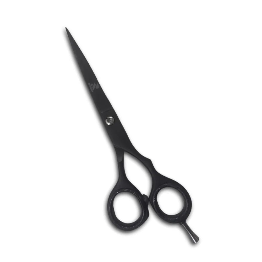 Rovarix Black hairdressing scissors on a white background