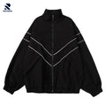 Black jacket with white accents on a white background, featuring the Rovarix brand.
