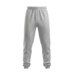 Gray checkered pants on a white background