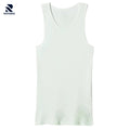 Rovarix men's charcoal gray cotton tank top sleeveless scoop neck athletic fit loungewear