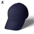 Rovarix navy blue adjustable baseball cap with six-panel design and curved brim